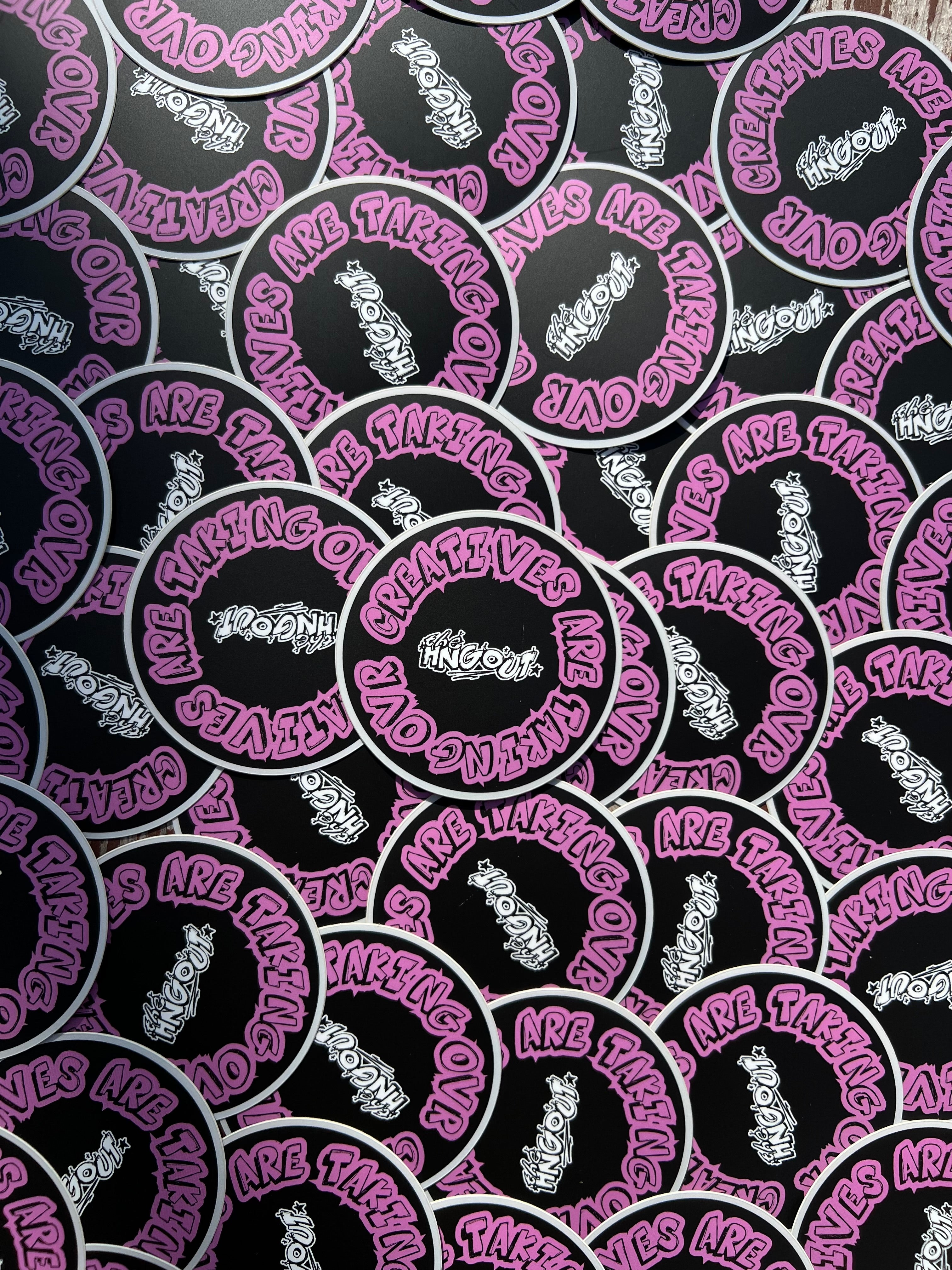 creatives are taking ovr sticker (pink)